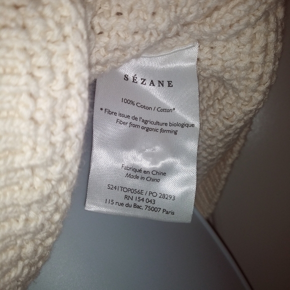 Sezane Joas Floral Knitted Crochet Sweater Vest  - Picture 8 of 8